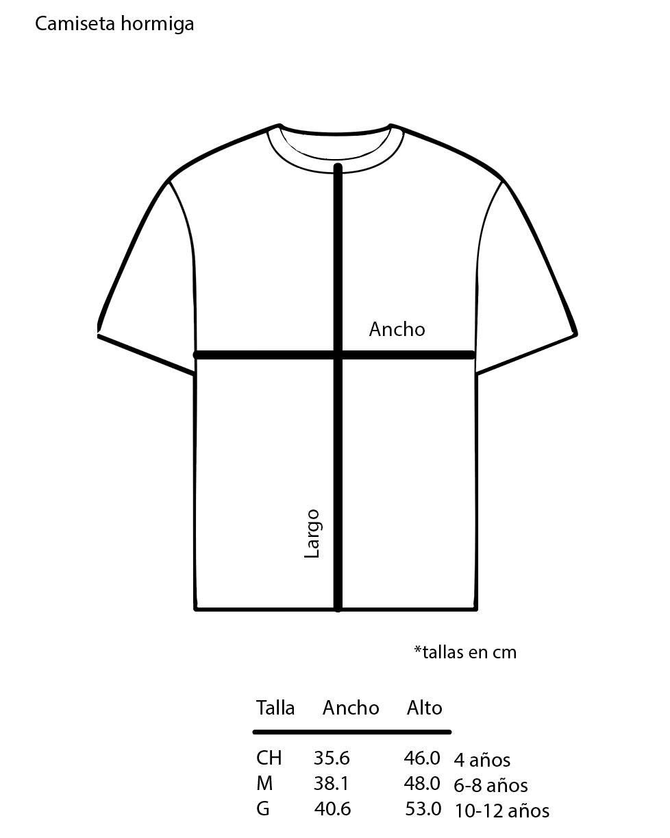 Camiseta hormiga
