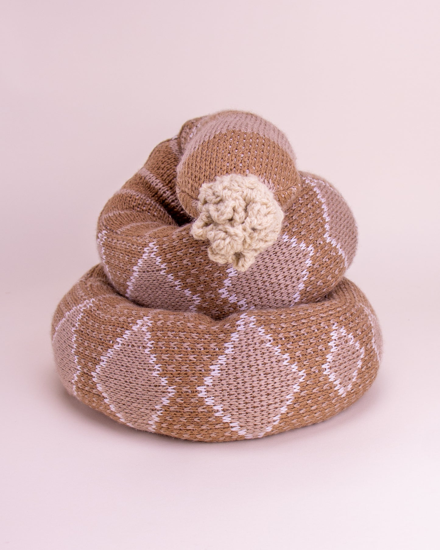 Serpiente peluche Café