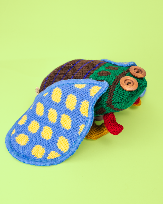 Chicharra azul frente