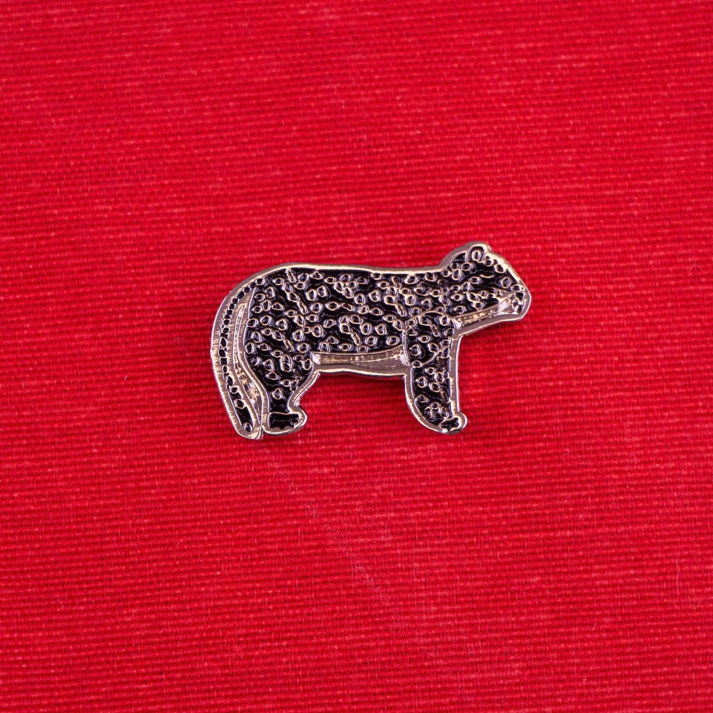 pin jaguar negro tela