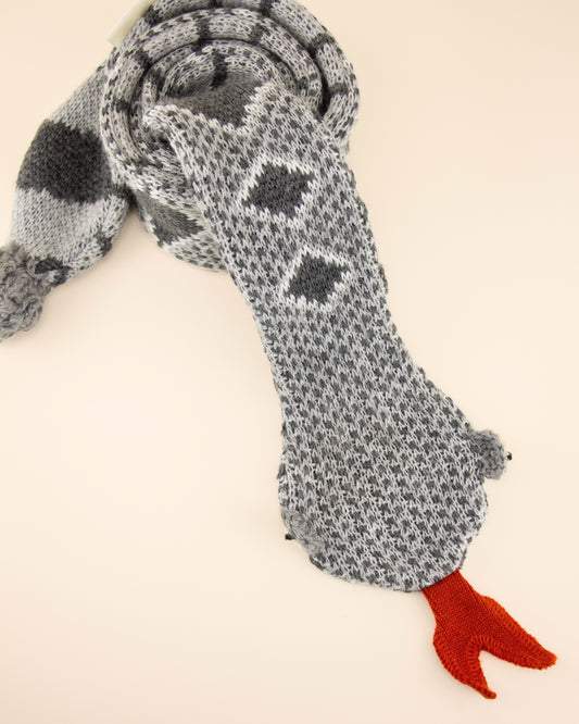 Bufanda gris serpiente superior