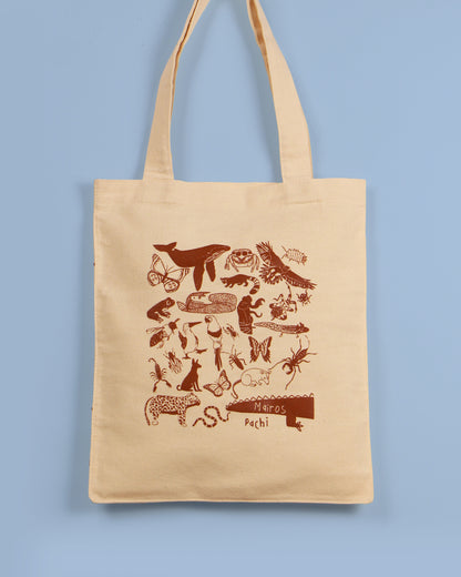 Totebag de mapa México trasera